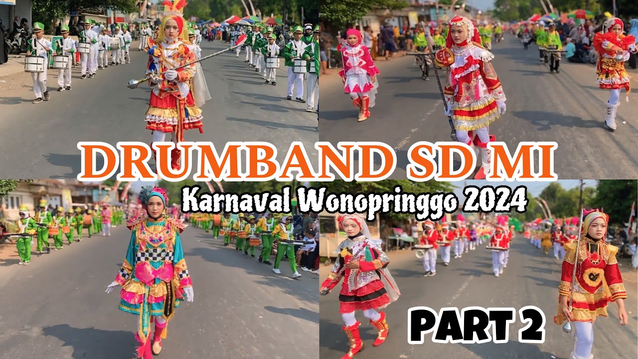 PART 2 PARADE DRUMBAND SD MI KARNAVAL WONOPRINGGO PEKALONGAN 2024