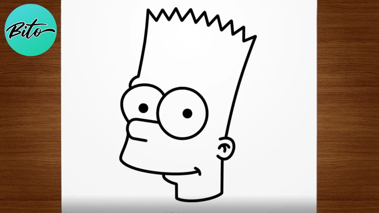 🔶Como desenhar o Bart Simpsons com o trage da Nike passo a passo