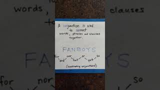 CC FANBOYS Coordinating Conjunctions