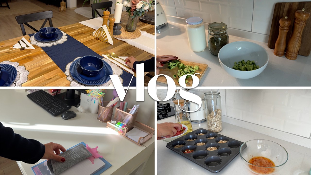 EVDE GÜNLÜK RUTİNLER 🛋 | Fırın Temizliği🧼| Çalışma Masası Düzeni🎀| Akşam Yemeği👩🏽‍🍳