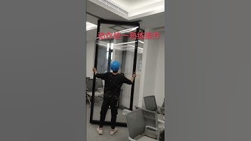 movable glass folding door #partitionwall #glasspartitionwall #homedecor #interiordesign