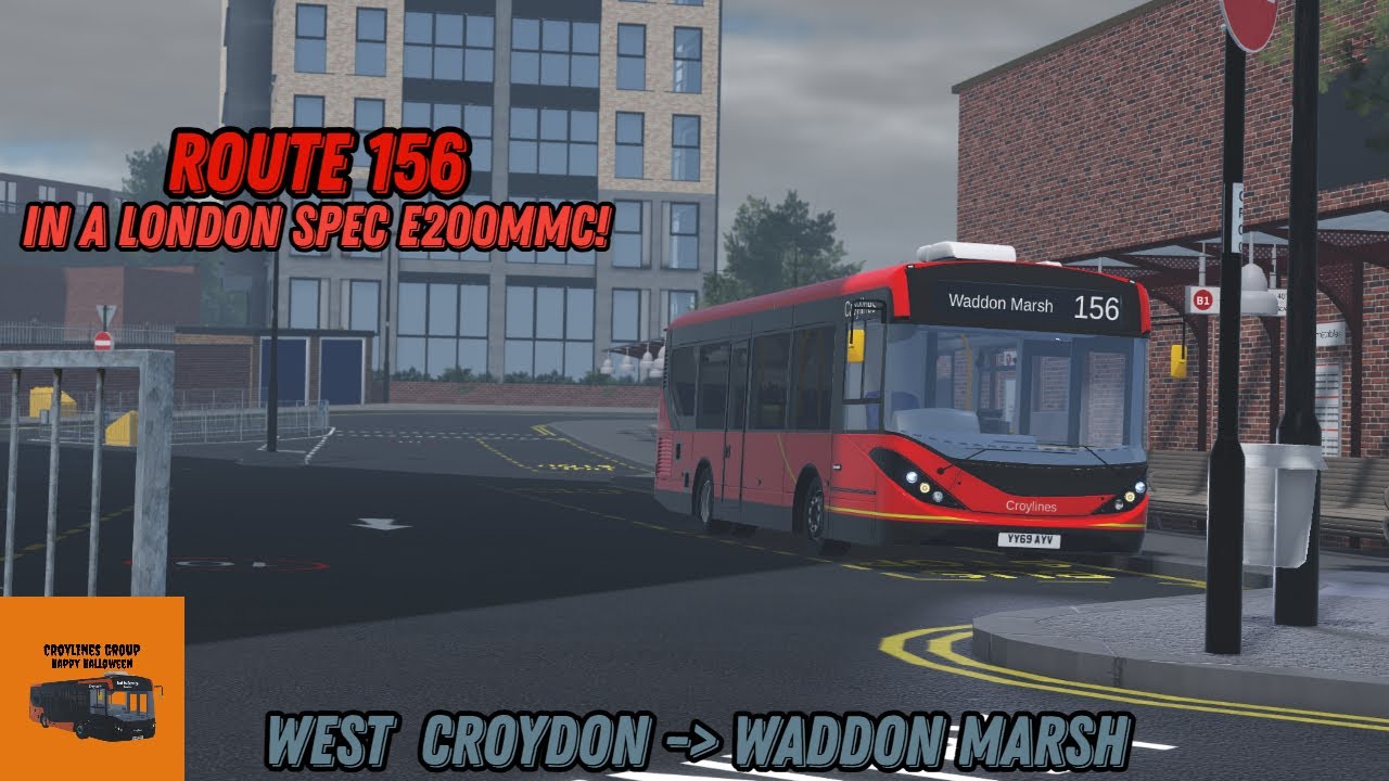 Croydon Bus Simulator | Croylines | Route 156 | London Spec E200MMC