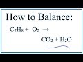 Balancing Combustion Reactions