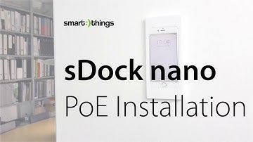 smart-things - sDock nano iPhone wall mount with PoE installation