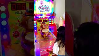 Playing the game put the ball into the monkey bucket so funny🥰🌈 #trending #shorts #shortsfeed