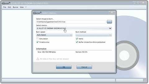 How to burn and verify an ISO image Tutorial