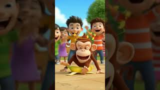 बंदर मामा पहन पजामा 😂🐵 | Hindi Rhymes For Kids |Cartoon Song #nurseryrhymes #shortsfeed ##shorts