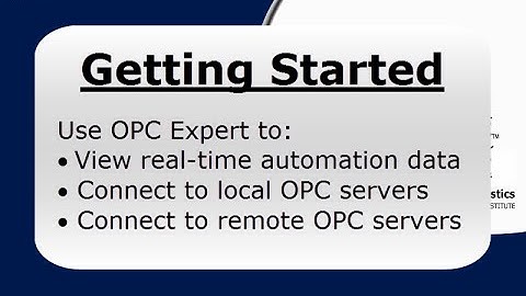 OPC Expert Getting Started