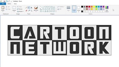 Hoe teken je een variant van het Cartoon Network-logo met MS Paint | Hoe teken je op je computer