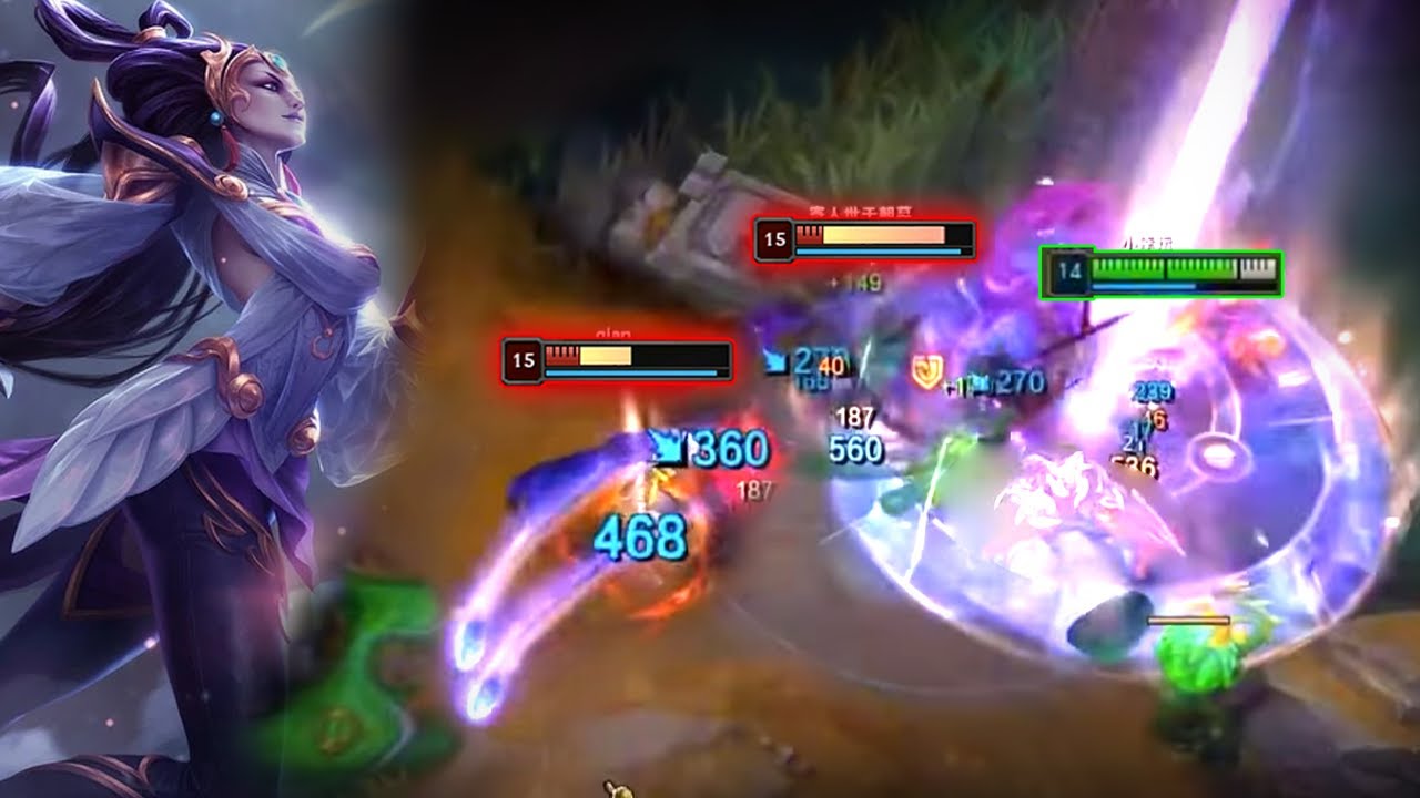 Rank 1 Diana : 1v9 HardCarry DESTROYING Super Server - Engsub