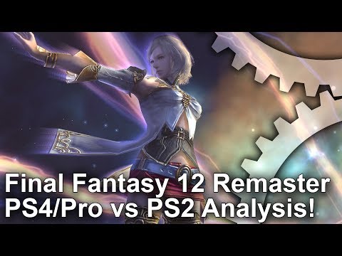 [4K] Final Fantasy 12 Zodiac Age PS4/PS4 Pro vs PS2/Emulation Graphics Comparison + Frame-Rate Test