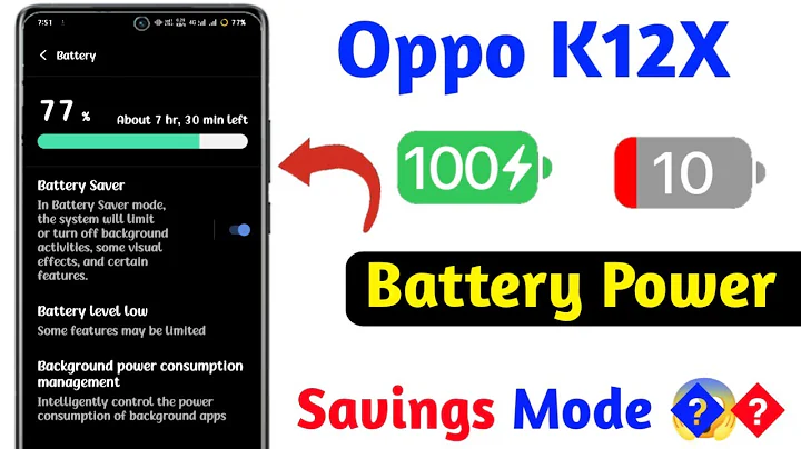 how to save battery power oppo k12x | oppo k12x battery power saving mode