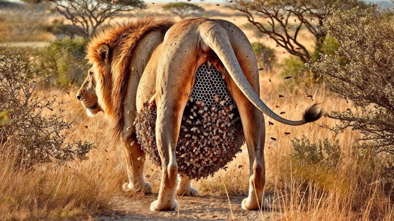 Rescue Story: Rescue Team Saves Lion From Swarm of Bees