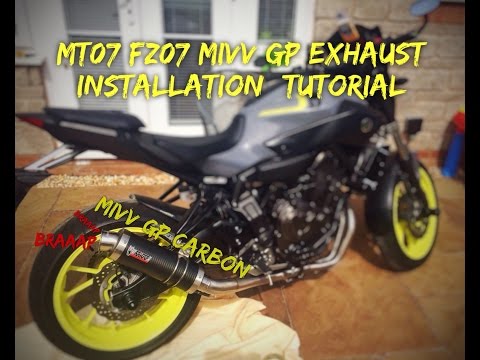 MT07/FZ07 MIVV GP CARBON EXHAUST INSTALLATION (TUTORIAL)