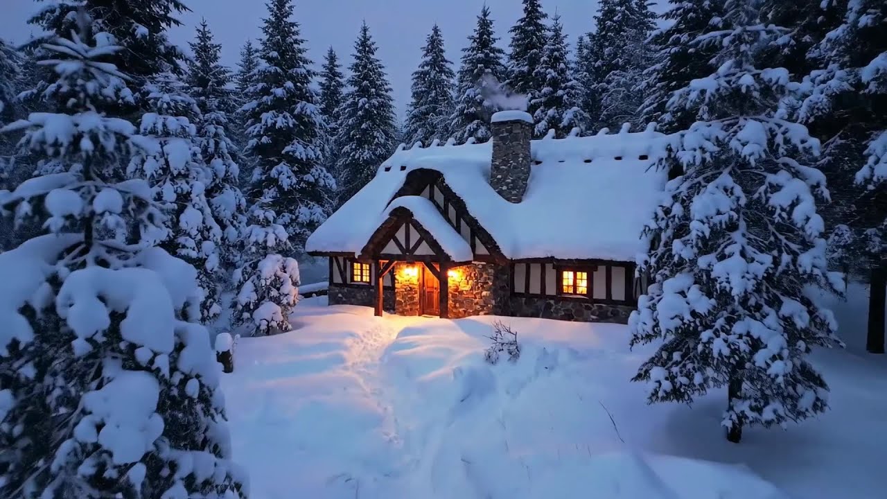 🎄 Winter Calm Harp Lofi for Night Study, Sleep Meditation and Deep Relaxation