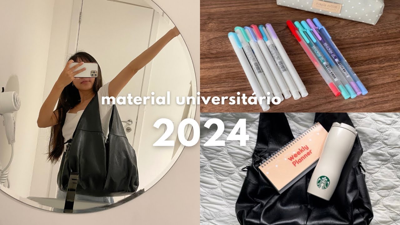 meu material universitário 2024🤍 | ENFERMAGEM💉