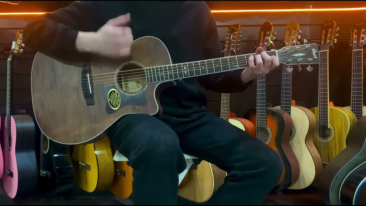 Пример звучания акустической гитары Cort GA5F-FMH-OP Grand Regal Series