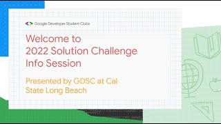 Solution Challenge Info Session