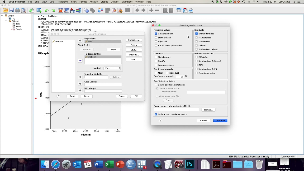 review-ols-regression-in-spss-youtube