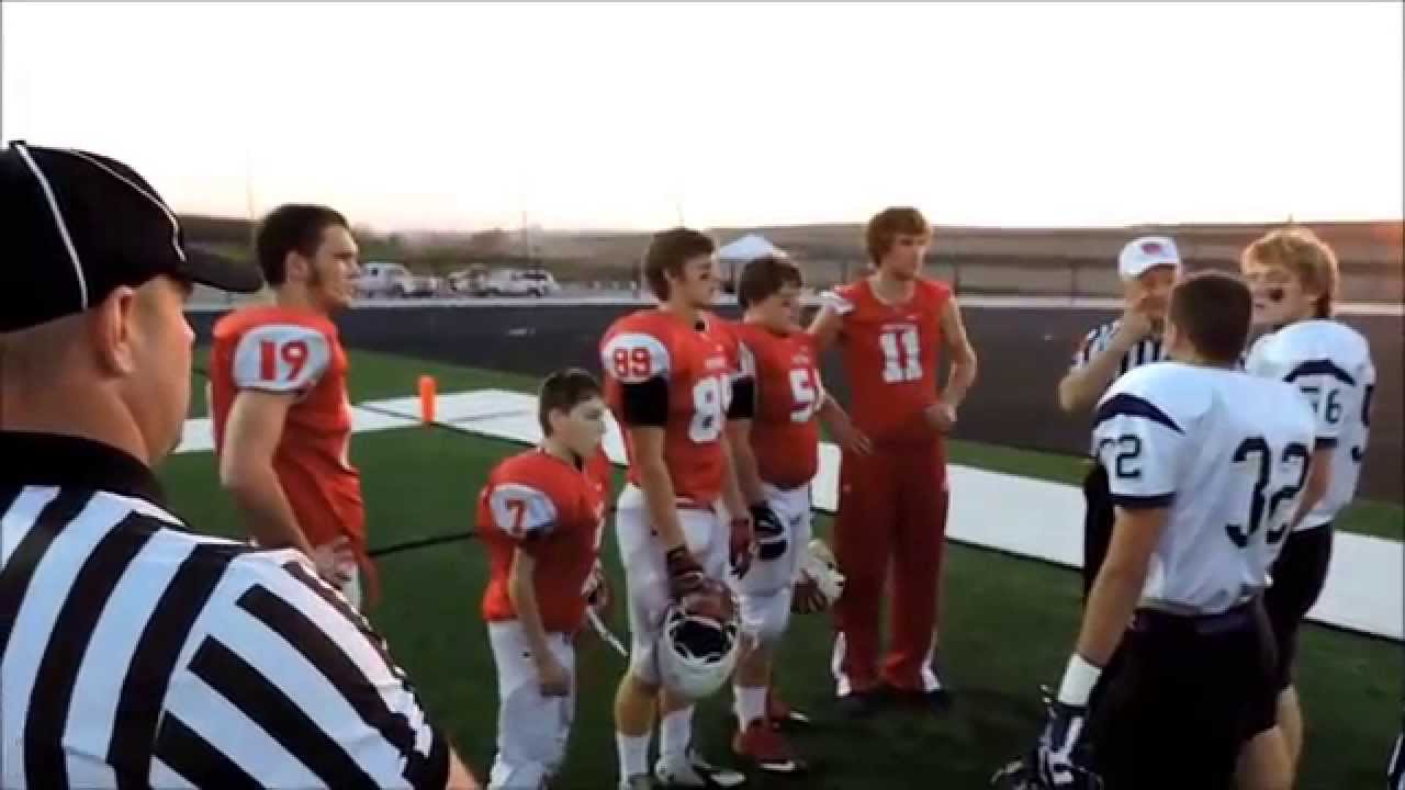 Jak Knudsen Warm Up with Treynor High School football team YouTube