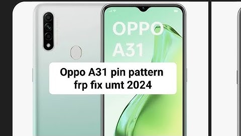 oppo a31 password pattern frp solution umt. #trending #tech #youtube videos