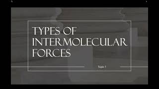 AP Chem Unit 3 Notes 1: Intermolecular & Interparticle Forces