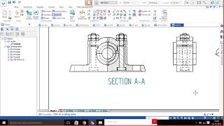 Solid edge ST10 plummer block2D conversion