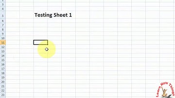 Shortcut key to Move Next & Previous Sheets in MS Excel