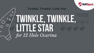 Twinkle, Twinkle, Little Star 12 Hole Ocarina Tab