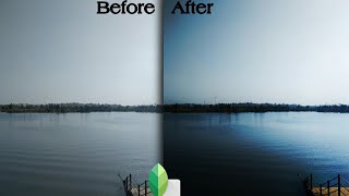 2 minutes editing|Snapseed Editing | Water scenery | Landscape | Lake | River screenshot 4