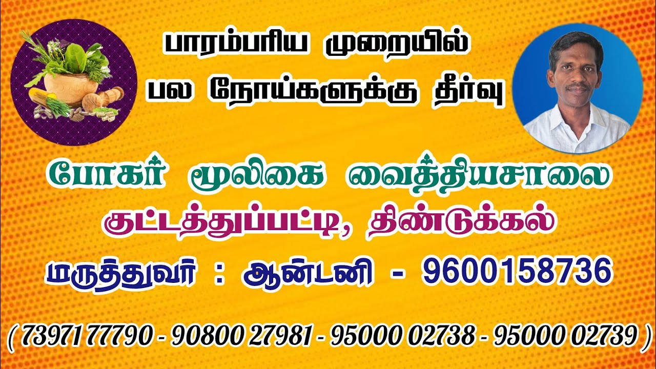 பாரம்பரிய வைத்தியம் | குட்டத்துப்பட்டி | திண்டுக்கல் 