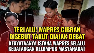 Subhanallah 🥺 Gibran is said to be afraid of debates? The vice president's palace is always visit...