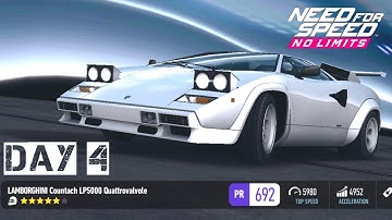 Day 4 Lamborghini Countach LP5000 Quattrovalvole Event | NFS No Limits