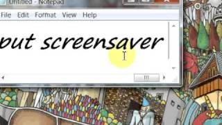 how to put screen savers for windows 7 and vista