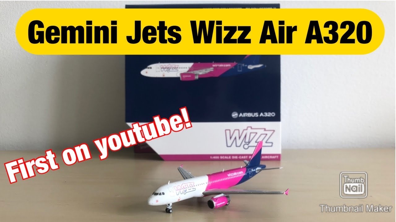 航空機・ヘリコプター GeminiJets 1/400 Wizz Air Airbus A320 FIRST ON YOUTUBE* Gemini Jets Wizz Air A320 || 1:400 model Review