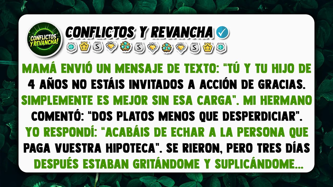 Mamá envió un mensaje de texto: “Tú y tu hijo de 4 años no estáis invitados a Acción de Gracias.