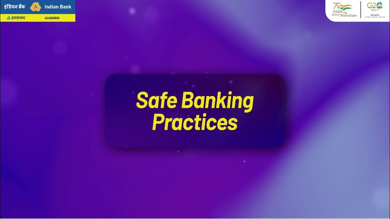 Safe Banking Practices Stay Safe! YouTube