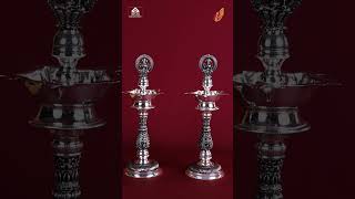 Silver Vintage Kuthu Vilakku Collection | Pure Silver Traditional Lamp | Thangamayil Jewellery Ltd