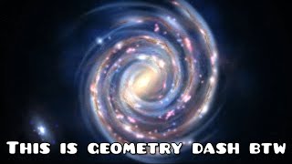 Realistic Milky way Galaxy in Geometry dash screenshot 1
