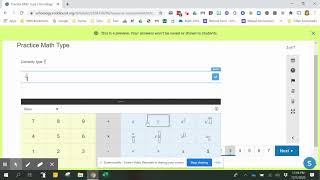Math Type in Schoology