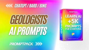 AI Prompts for Geologists by PromptPack | #AI #ChatGPT #Bard #Bing