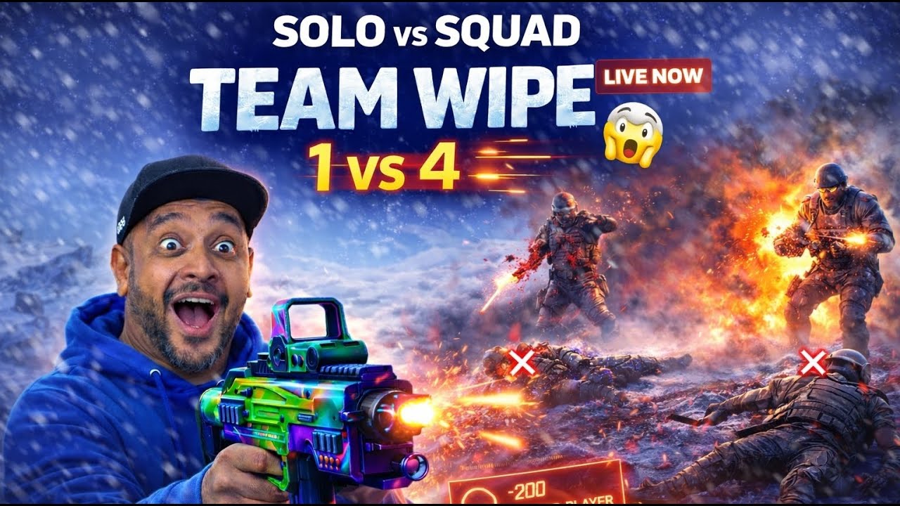 SOLO vs SQUAD 😱 | INSANE 1v4 TEAM WIPE | Warzone Live