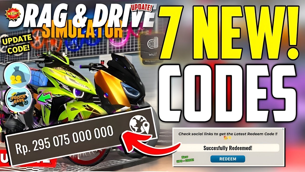 ⚠️Ramadan!💥[CODE]⚠️ DRAG DRIVE SIMULATOR ROBLOX CODES FEBRUARY 2026 ...