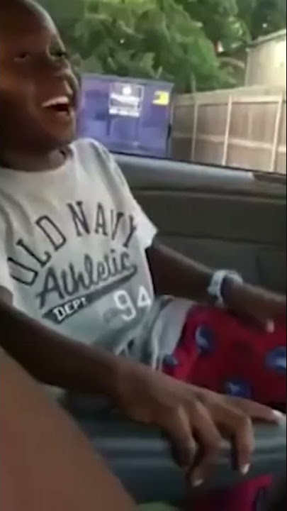 Black Funny Kid Laughing In Car Vine - Full 4k Meme Template - Funny Meme Template
