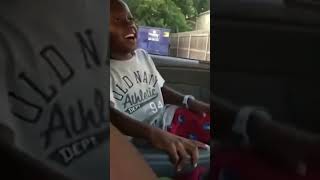 Black Funny Kid Laughing In Car Vine - Full 4k Meme Template - Funny Meme Template