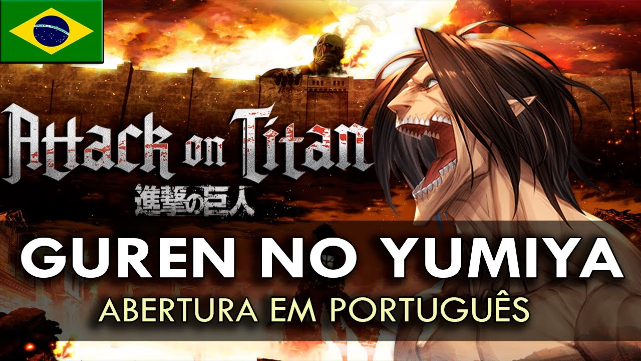 1° Abertura de Shingeki no Kyojin (Attack on Titan). #attackontitan #s