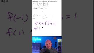 Evaluate the piece wise function