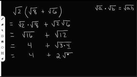 Multiplying Radical Expressions: Distributive Property | Algebra 2