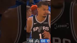 Victor Wembanyama Hits CRAZY DEEP CLUTCH 3 IN OT ! Spurs Okc Highlights SGA Playoffs