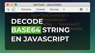 Como decodificar base64 en JavaScript